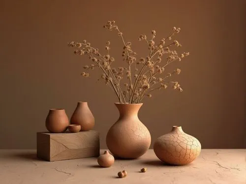 ikebana,vases,vase,copper vase,clay jugs,autumn still life,stoneware,amphorae,cycladic,still life photography,amphora,pallens,amphoras,flower vases,morandi,clay packaging,earthenware,terracotta,pottery,clay jug,Photography,General,Realistic