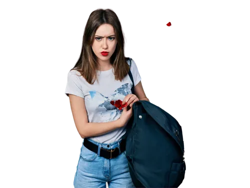 girl with gun,girl in t-shirt,girl with a gun,jeans background,denim background,woman holding gun,girl in overalls,daveigh,photoshop manipulation,red bag,anabelle,premenstrual,menstruate,menstruation,derivable,bulletgirl,photo manipulation,buffy,image manipulation,martisor,Art,Classical Oil Painting,Classical Oil Painting 32