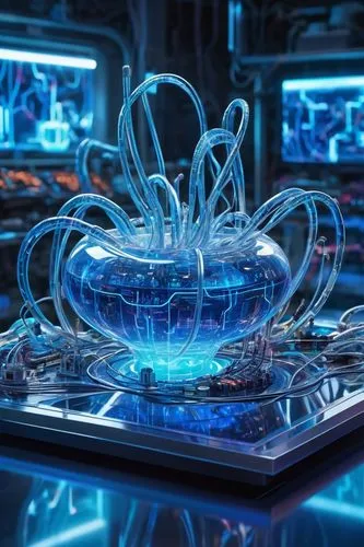 cinema 4d,computer art,cyclocomputer,cg artwork,quantum,cyberspace,sci fi surgery room,electron,futuristic,cyber,computer,futura,cyber glasses,torus,electro,connections,scifi,wireframe,orbital,desktop computer,Conceptual Art,Sci-Fi,Sci-Fi 24