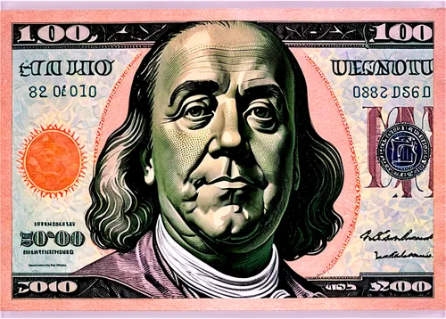 US $100 bill, Benjamin Franklin portrait, white background, crumpled, folded, detailed texture, realistic shading, close-up, macro photography, shallow depth of field, warm lighting, high contrast.,be