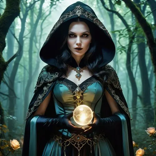 sorceress,the enchantress,fantasy portrait,mystical portrait of a girl,fantasy picture,fantasy art,gothic portrait,the witch,fantasy woman,faerie,priestess,divination,fairy tale character,faery,crystal ball-photography,crystal ball,gothic woman,fortune teller,candlemaker,summoner,Conceptual Art,Fantasy,Fantasy 06