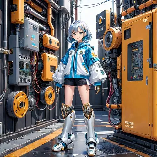 aqua,miku,hatsune miku,kotobukiya,harajuku,parka,rei ayanami,cyan,rain suit,kayano,fukushima,mecha,kantai collection sailor,cpu,mechanical,honolulu,kantai,engineer,carrier,magna,Anime,Anime,Traditional