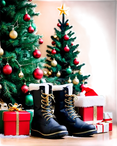 christmas boots,christmas background,decorate christmas tree,christmasbackground,christmas wallpaper,christmas motif,winter boots,christmas presents,fir tree decorations,christmas gifts,christmastime,winter shoes,jingle bells,presents,botas,christmas tree decorations,yuletide,christmas colors,christmas vintage,santaland,Illustration,Realistic Fantasy,Realistic Fantasy 46