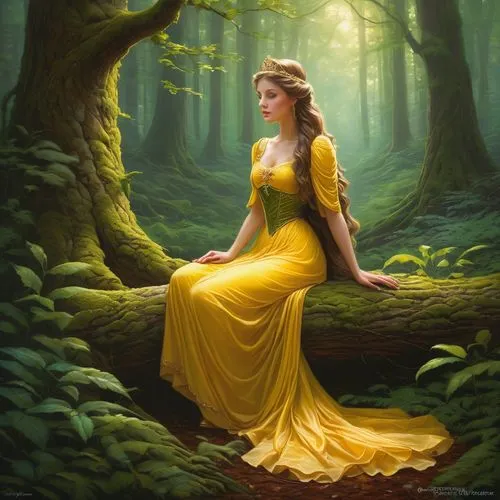 frigga,margaery,belle,fantasy picture,yellow garden,yellow rose background,girl with tree,mystical portrait of a girl,margairaz,yellow rose,aurora yellow,eilonwy,girl in a long dress,fairy tale character,fantasy art,fantasy portrait,yellower,yellow crown amazon,persephone,yellow,Conceptual Art,Fantasy,Fantasy 28