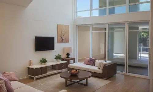 a spacious living room with a big screen tv,modern living room,living room modern tv,bonus room,modern room,contemporary decor,interior modern design