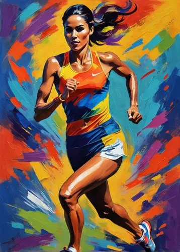 pandelela,female runner,isinbayeva,sprint woman,dibaba,bukharbayeva,namatbayeva,kanaeva,isinbaeva,tirunesh,heptathlete,semenya,atletismo,sportswomen,sindhu,free running,kaneva,olympian,nedbayeva,sportswoman,Conceptual Art,Oil color,Oil Color 25