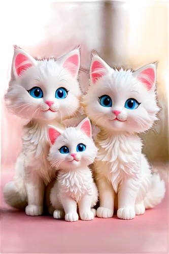 cat family,cute cat,doll cat,kittens,pink family,blue eyes cat,pink cat,baby cats,turkish van,cute animals,japanese bobtail,siamese cat,cat with blue eyes,white cat,breed cat,cat image,small to medium-sized cats,felines,birman,porcelain dolls,Unique,3D,Garage Kits