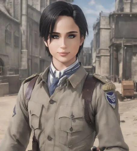 kosmea,combat medic,female nurse,gi,vanessa (butterfly),khaki,gunkanjima,military uniform,a uniform,kim,she,lara,veronica,winterblueher,lady medic,mari makinami,policewoman,erika,maya,beret,Photography,Realistic