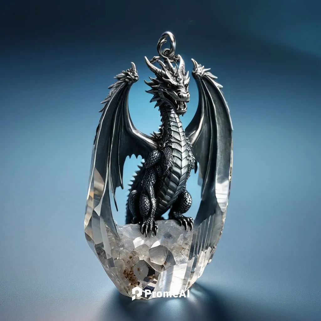 подвеска-стальной дракон с крыльями с цепями,brisingr,dragao,lalique,black dragon,dragonstone,dragon design,wyrm,dragonheart,crystal egg,dragon,scaleless,glass ornament,lorian,darragon,saphira,gryphon