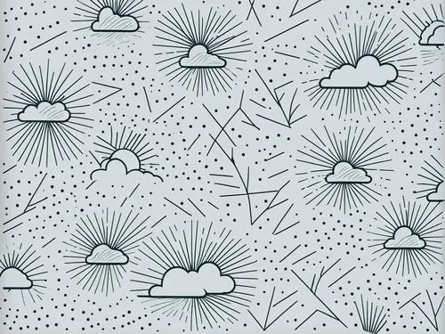 the sun has broken in to this cloud - shaped pattern,umbrella pattern,dandelion background,snowflake background,fireworks background,wood daisy background,flowers pattern,Illustration,Black and White,