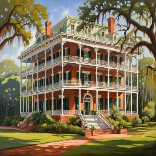 florida home,hacienda,victorian,escambia,natchez,house painting,alachua,old victorian,homestead,wakulla,tangipahoa,old colonial house,vicksburg,mississippi,victorian house,forest house,tulane,ocala,steinhatchee,savannah,Conceptual Art,Oil color,Oil Color 22