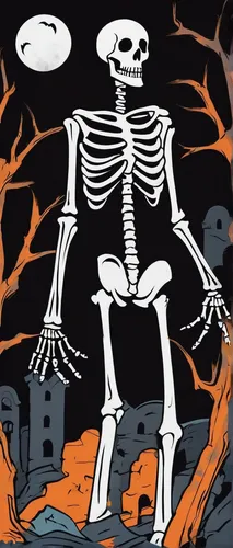 Draw a spooky cartoon of a skeleton emerging from a haunted graveyard at midnight.,skeleltt,skeletal,vintage skeleton,skeletons,halloween background,calcium,halloween banner,human skeleton,skeletal st