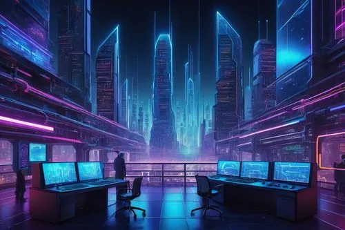 cybercity,cyberscene,computer room,cybertown,cyberport,cyberworld,cyberia,cyberpunk,cybercafes,the server room,cyberspace,cyberview,scifi,polara,mainframes,futuristic landscape,cyber,cyberworks,computerworld,cybernet,Illustration,Realistic Fantasy,Realistic Fantasy 18