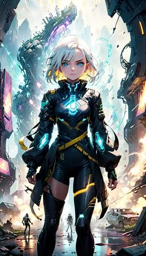 meteora,tiber riven,aqua,heavy object,neottia nidus-avis,game illustration,uruburu,summoner,monsoon banner,a200,cg artwork,nova,gara,elza,aurora,venera,magna,fantasia,aura,show off aurora,Anime,Anime,Cartoon