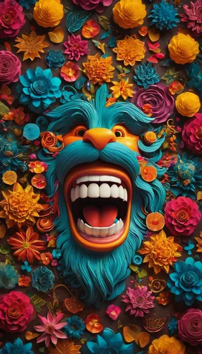 cheery-blossom,beard flower,cinema 4d,flowers png,portrait background,photoshop manipulation,plasticine,flower background,flower art,laughing buddha,cartoon flowers,digital art,creative background,barong,psychedelic art,flower animal,fractalius,frida,paper flower background,floral background