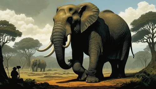 triomphant,elephant,elephants,african bush elephant,elefante,african elephant,pachyderm,tusker,elephantmen,megafauna,elephunk,tuskers,silliphant,elefant,asian elephant,elephant herd,pachyderms,cartoon elephants,elephas,african elephants,Illustration,Realistic Fantasy,Realistic Fantasy 29