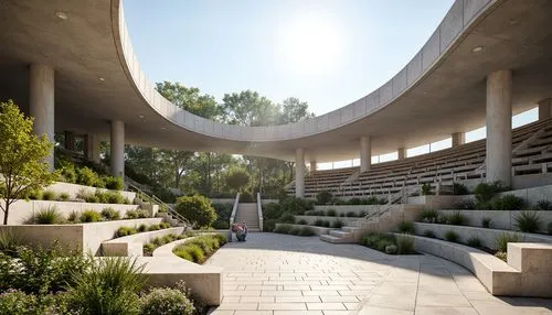 getty centre,amphitheater,garden design sydney,landscape design sydney,landscaped,3d rendering,biopiracy,seidler,render,amphitheatre,walkway,biospheres,terraces,landscape designers sydney,cochere,garden of plants,3d render,concrete,jardiniere,labyrinths