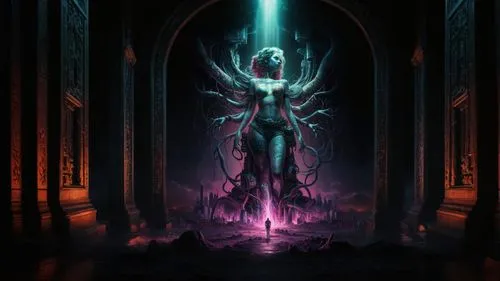 portal,hall of the fallen,mirror of souls,end-of-admoria,light bearer,throne,the throne,nebula guardian,magic grimoire,sepulchre,the pillar of light,aura,shiva,cg artwork,paysandisia archon,aporia,archangel,neottia nidus-avis,chamber,pillar of fire