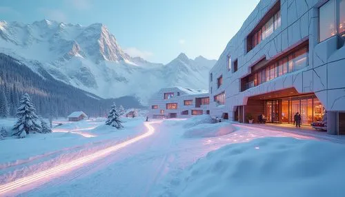 chamonix,alpine village,zermatt,ski resort,andermatt,murren,avalanche protection,ski facility,courchevel,alpine style,arlberg,courmayeur,cervinia,luxury hotel,adelboden,light trail,gstaad,switzerland,avoriaz,suiza,Photography,General,Realistic