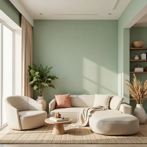 mahdavi,soft furniture,livingroom,sitting room,green living,sofa set,living room,donghia,sage green,pastel colors,contemporary decor,interior decoration,modern decor,furnishing,interior decor,trend color,neutral color,decortication,fromental,decors