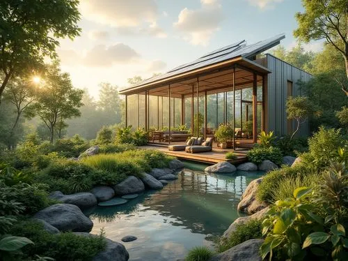 forest house,pool house,house in the forest,summer house,3d rendering,beautiful home,landscape design sydney,landscape designers sydney,tropical house,summer cottage,the cabin in the mountains,home landscape,dreamhouse,landscaped,summerhouse,house in the mountains,house in mountains,render,house by the water,modern house,Photography,General,Realistic