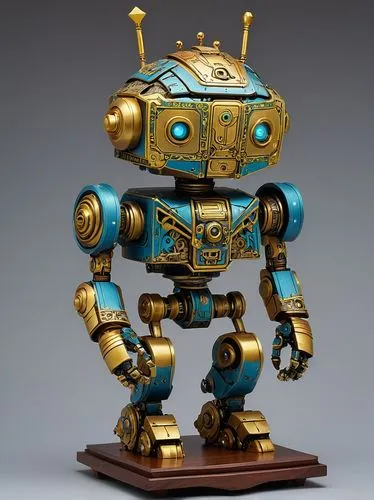 minibot,robnik,ballbot,bot,goldbug,scrap sculpture,Illustration,Japanese style,Japanese Style 16