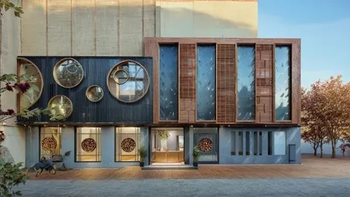 wooden facade,athens art school,corten steel,facade panels,glass facade,konsthall,abbemuseum,cinematheque,cubic house,robarts,music conservatory,metal cladding,gemeentemuseum,kunstmuseum,landestheater