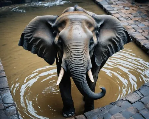 water elephant,african elephant,asian elephant,elephant,elefant,triomphant,Photography,General,Fantasy