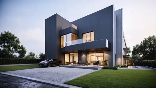 modern house,modern architecture,cube house,cubic house,house shape,residential house,Photography,General,Realistic