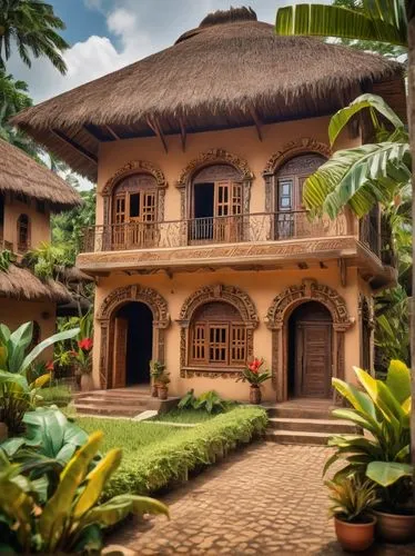 javanese traditional house,traditional house,palapa,bahay,tropical house,hacienda,beautiful home,casa,holiday villa,bungalows,ubud,casitas,luxury home,bali,large home,tambu,private house,polynesian,casita,traditional building,Unique,3D,Panoramic