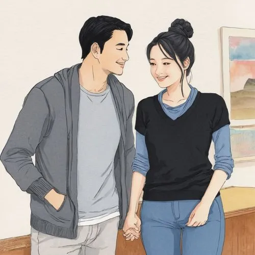 korean drama,kdrama,kimjongilia,young couple,dancing couple,as a couple,korean culture,jangdokdae,hands holding,guk,choi kwang-do,couple - relationship,songpyeon,korean,wife and husband,unagi,couple in love,couple,expecting,kimchijeon,Illustration,Japanese style,Japanese Style 09