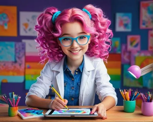 programadora,pinzi,fundora,art academy,rainbow pencil background,junipero,girl drawing,illustrator,decora,painting technique,electronique,pencil frame,kpp,girl studying,girl making selfie,unicorn art,crayon frame,jenji,pedagogue,painter doll,Illustration,Retro,Retro 24