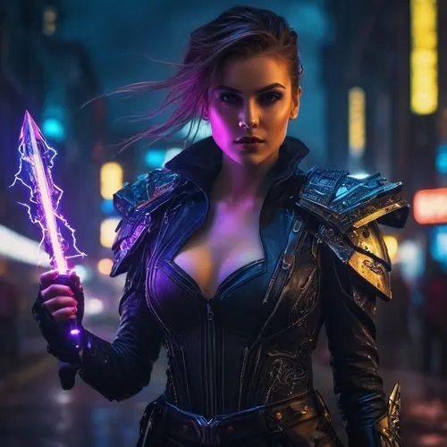 electro,sindel,varya,nyx,kittani,brigette,karavas,stormbreaker,amora,nova,elektra,femme fatale,naela,arika,eletrica,lightning,rafaela,askani,liora,badass,Photography,General,Fantasy