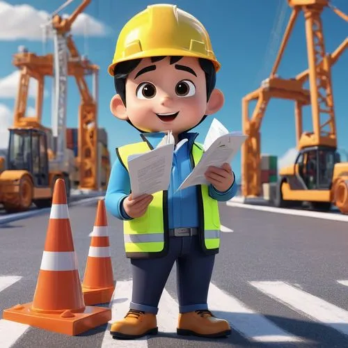 constructorul,construction company,construction worker,roadworker,builder,utilityman,Unique,3D,3D Character