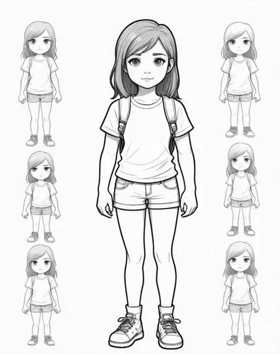 line art children,character animation,my clipart,animating,summer line art,animatics,Design Sketch,Design Sketch,Detailed Outline