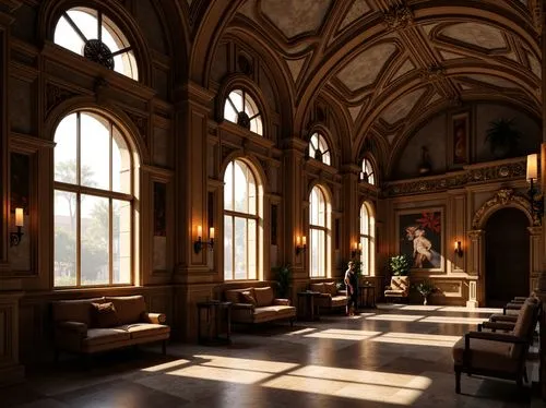 uffizi,ornate room,louvre,kunsthistorisches museum,sapienza,enfilade,cochere,empty interior,parlor,louvre museum,anteroom,sacristy,reading room,baroque,ducale,certosa di pavia,victorian room,radiosity,vatican museum,hallway