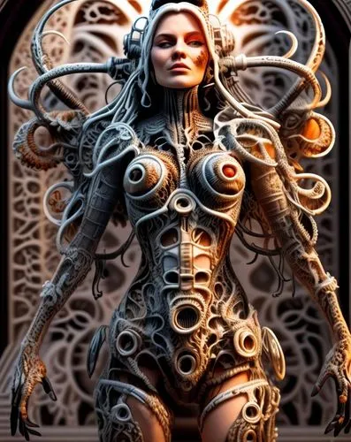 biomechanical,witchblade,vodun,voodoo woman,enchantress,kerrigan,medusa,kerrii,the enchantress,priestess,mediatrix,sorceress,cybernetic,medusa gorgon,akasha,hela,vespertine,humanoid,celtic queen,kalim