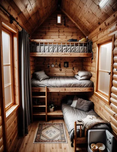 small cabin,cabin,log cabin,bunk bed,log home,wooden sauna,sleeping room,the cabin in the mountains,attic,inverted cottage,small camper,scandinavian style,snowhotel,glamping,vanlife,rustic,yurts,bunk,lodging,warm and cozy