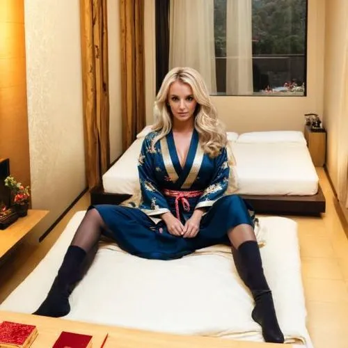  Britney Spears, Bed, nipon, culture, traditional,charlotte,annemone,bed,brie,woman on bed,girl in bed,bed skirt,hotel room,navy suit,blonde woman,femme fatale,kenya,kandy,laying,looking through legs,