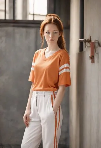 orange,jumpsuit,orange color,orange half,bright orange,orange cream,murcott orange,orange robes,tracksuit,baby carrot,a uniform,vintage fashion,fresh orange,prisoner,video scene,retro woman,spy visual,see-through clothing,half orange,sports uniform