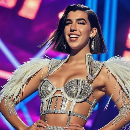 dua lipa,paloma,breasted,killer smile,paloma perdiz,performing,goura victoria,fabulous,kim,mina bird,sofia,neon carnival brasil,queen cage,lira,grin,madison,wig,burlesque,adelita,tuba,Photography,General,Realistic