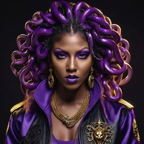 medusa,kelis,afrofuturism,medusa gorgon,rasheeda,purple wallpaper,purple skin,erykah,matangi,purple and gold,niobe,cassie,twists,violetta,baduizm,amerykah,purple,purple rizantém,mauves,sombra,Photography,General,Realistic