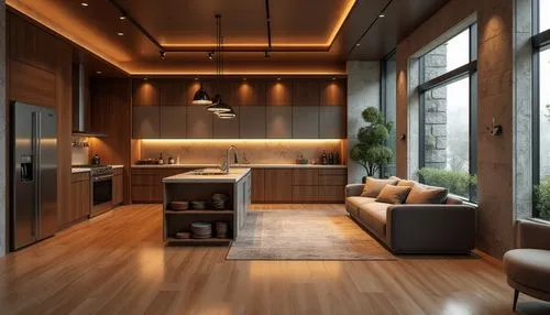 modern kitchen interior,kitchen design,modern kitchen,kitchen interior,interior modern design,dark cabinetry,modern minimalist kitchen,kitchen,penthouses,contemporary decor,hardwood floors,big kitchen,kitchens,kitchen-living room,luxury home interior,modern decor,home interior,wood casework,modern living room,cabinetry,Photography,General,Realistic