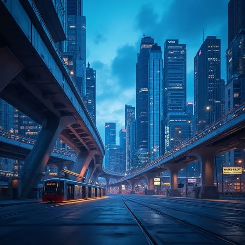 guangzhou,chongqing,metra,dubai marina,shanghai,transjakarta,doha,cta,ortigas,makati,city highway,kuala lumpur,urban,blue hour,lekki,chengdu,sky train,singapura,dubai,paulista,Photography,General,Realistic