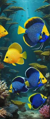 lemon surgeonfish,pallet surgeonfish,coral reef fish,blue stripe fish,marine fish,blue angel fish,wrasses,school of fish,imperator angelfish,discus fish,aquarium fish,underwater fish,blue fish,cichlid,marine diversity,ornamental fish,coral fish,triggerfish,golden angelfish,lemon butterflyfish,Art,Classical Oil Painting,Classical Oil Painting 37