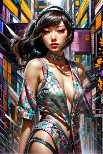 tsuneo,xiaoyu,asian vision,fujiko,psylocke,asian woman,kitami,cyberpunk,nikkatsu,motoko,elektra,world digital painting,kunplome,cyberangels,zhu,superhero background,cybernetic,azumi,juri,tomiko