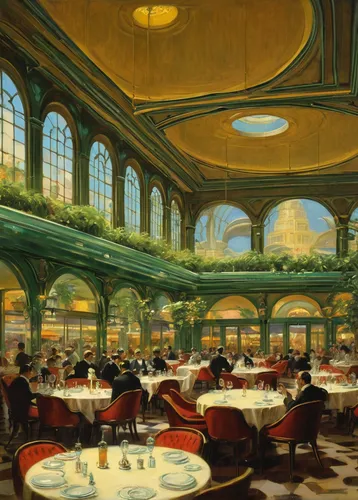 paris cafe,parisian coffee,orsay,restaurant bern,food court,tearoom,bistrot,diner,fine dining restaurant,retro diner,a restaurant,restaurants,new york restaurant,viennese cuisine,soda fountain,bistro,french train station,cafeteria,watercolor cafe,breakfast room,Art,Classical Oil Painting,Classical Oil Painting 15