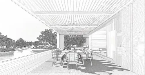 pergola,archidaily,porch,3d rendering,patio,veranda,house drawing,daylighting,decking,outdoor dining,garden design sydney,terrace,outdoor table and chairs,awnings,bus shelters,white picket fence,outdo