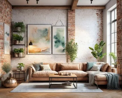 living room,apartment lounge,livingroom,modern decor,sitting room,loft,contemporary decor,interior design,the living room of a photographer,house plants,boho art style,home interior,interior decor,shared apartment,boho art,furnishing,houseplants,interior decoration,modern living room,an apartment,Illustration,Paper based,Paper Based 25