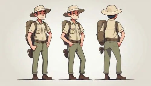 park ranger,scouts,a uniform,police uniforms,male poses for drawing,scout,khaki pants,boy scouts,military uniform,inspector,uniform,khaki,sheriff,panama hat,ranger,brown hat,uniforms,rifleman,boy's hats,boy scouts of america